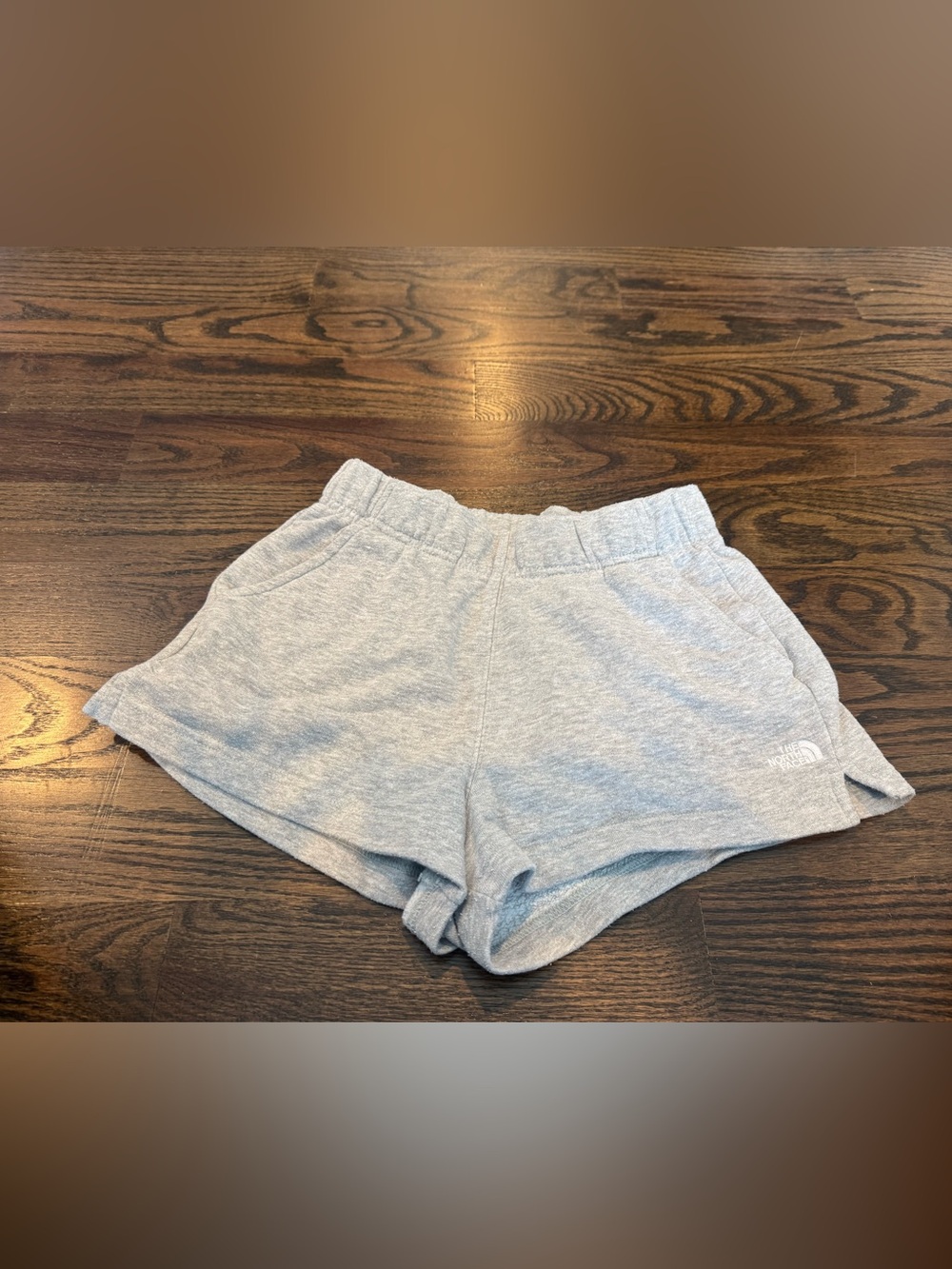 The North Face Women's Light Gray Athletic Fleece Shorts